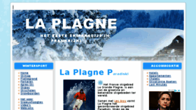 What La-plagne.nl website looked like in 2018 (6 years ago)