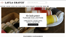 What Laylagrayce.com website looked like in 2018 (6 years ago)