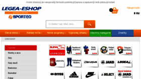 What Legea-eshop.cz website looked like in 2018 (6 years ago)
