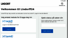 What Lindorff24.no website looked like in 2018 (6 years ago)