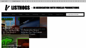What Listhogs.com website looked like in 2018 (6 years ago)