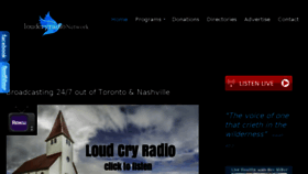 What Loudcryradio.com website looked like in 2018 (6 years ago)