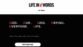 What Lifein6words.com website looked like in 2018 (6 years ago)
