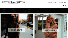 What Leatherandcotton.com website looked like in 2018 (6 years ago)