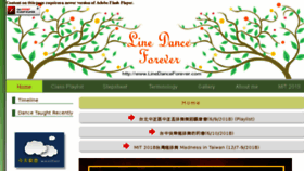 What Linedanceforever.com website looked like in 2018 (6 years ago)