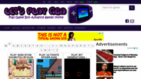 What Letsplaygba.com website looked like in 2018 (6 years ago)