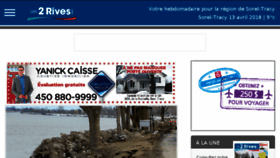 What Les2rives.com website looked like in 2018 (6 years ago)