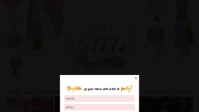 What Lifeslittlecelebrations.org website looked like in 2018 (6 years ago)