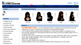 What Lyricalhair.com website looked like in 2018 (6 years ago)