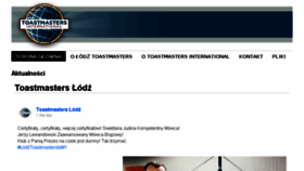 What Lodztoastmasters.pl website looked like in 2018 (6 years ago)