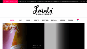 What Larala.cl website looked like in 2018 (6 years ago)