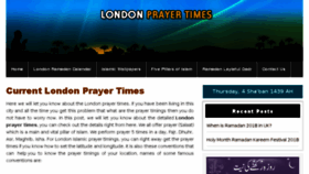 What Londonprayertimes.net website looked like in 2018 (6 years ago)