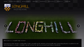 What Longhill.org.uk website looked like in 2018 (6 years ago)