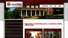 What Li-ra.pl website looked like in 2018 (6 years ago)