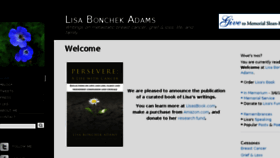 What Lisabadams.com website looked like in 2018 (6 years ago)