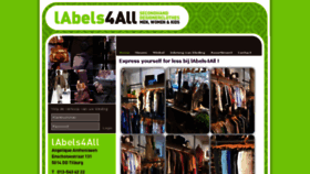 What Labels4all.nl website looked like in 2018 (6 years ago)