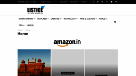 What Listice.com website looked like in 2018 (6 years ago)