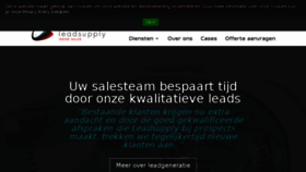 What Leadsupply.nl website looked like in 2018 (6 years ago)