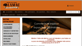 What Lamac.fr website looked like in 2018 (6 years ago)