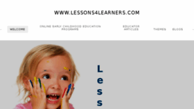What Lessons4learners.com website looked like in 2018 (6 years ago)