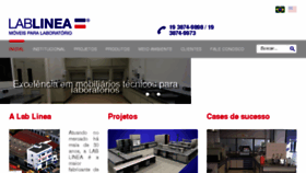 What Lablinea.com.br website looked like in 2018 (6 years ago)