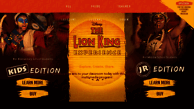 What Lionkingexperience.com website looked like in 2018 (6 years ago)