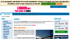 What Lisbon.net website looked like in 2018 (6 years ago)