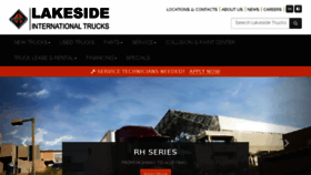 What Lakesidetrucks.com website looked like in 2018 (6 years ago)