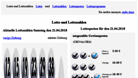 What Lotto-und-lottozahlen.de website looked like in 2018 (6 years ago)