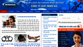 What Luatminhgia.vn website looked like in 2018 (6 years ago)
