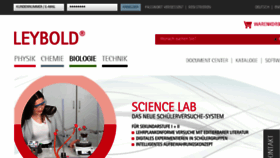 What Leybold-shop.de website looked like in 2018 (6 years ago)