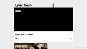 What Lyricfresh.com website looked like in 2018 (6 years ago)