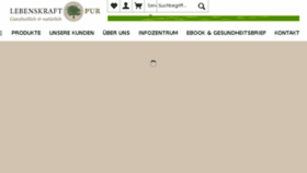 What Lebenskraftpur.com website looked like in 2018 (6 years ago)