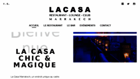 What Lacasarestaurantmarrakech.com website looked like in 2018 (6 years ago)
