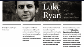 What Lukeayresryan.com website looked like in 2018 (6 years ago)