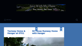 What Livewithmyplane.com website looked like in 2018 (6 years ago)