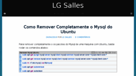 What Lgsalles.me website looked like in 2018 (6 years ago)