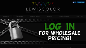 What Lewiscolor.com website looked like in 2018 (5 years ago)