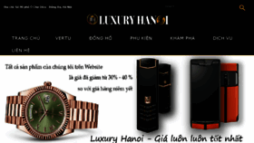 What Luxuryhanoi.vn website looked like in 2018 (6 years ago)