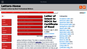 What Letters-home.com website looked like in 2018 (6 years ago)