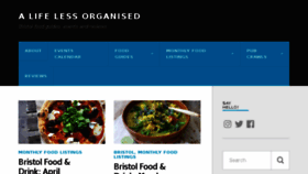 What Lifelessorganised.com website looked like in 2018 (6 years ago)