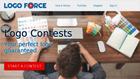 What Logoforce.com website looked like in 2018 (6 years ago)
