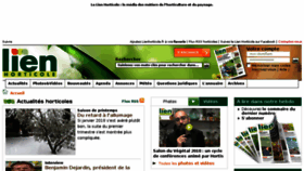 What Lienhorticole.fr website looked like in 2018 (6 years ago)
