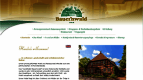 What Landhotel-bauernwald.de website looked like in 2018 (5 years ago)