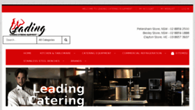 What Leadingcatering.com.au website looked like in 2018 (6 years ago)