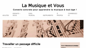 What La-musique-et-vous.com website looked like in 2018 (6 years ago)