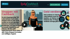 What Ladycashback.de website looked like in 2018 (6 years ago)
