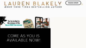 What Laurenblakely.com website looked like in 2018 (6 years ago)