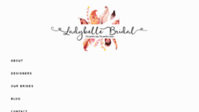 What Ladybellebridal.com website looked like in 2018 (6 years ago)