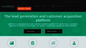 What Leadshot.net website looked like in 2018 (7 years ago)